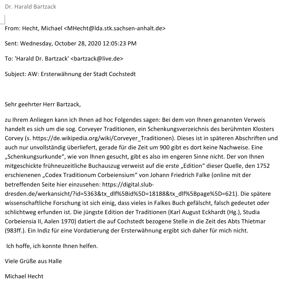 Text der E-Mail vom 28.10.2020 