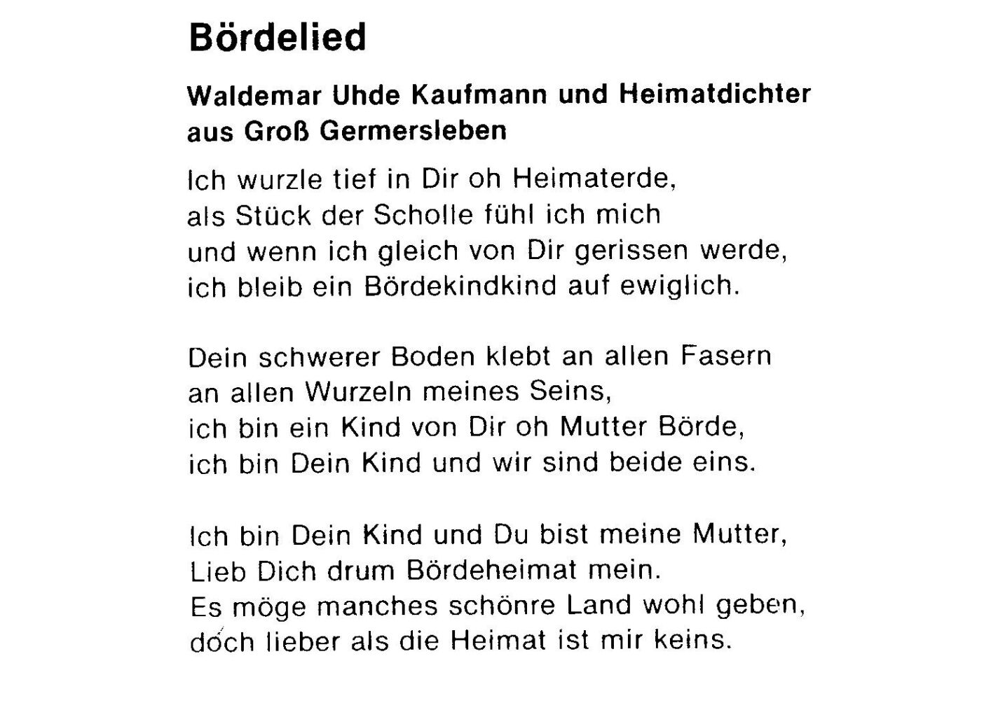 Bördelied 