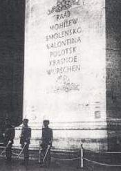 Eintrag am Triumphbogen 