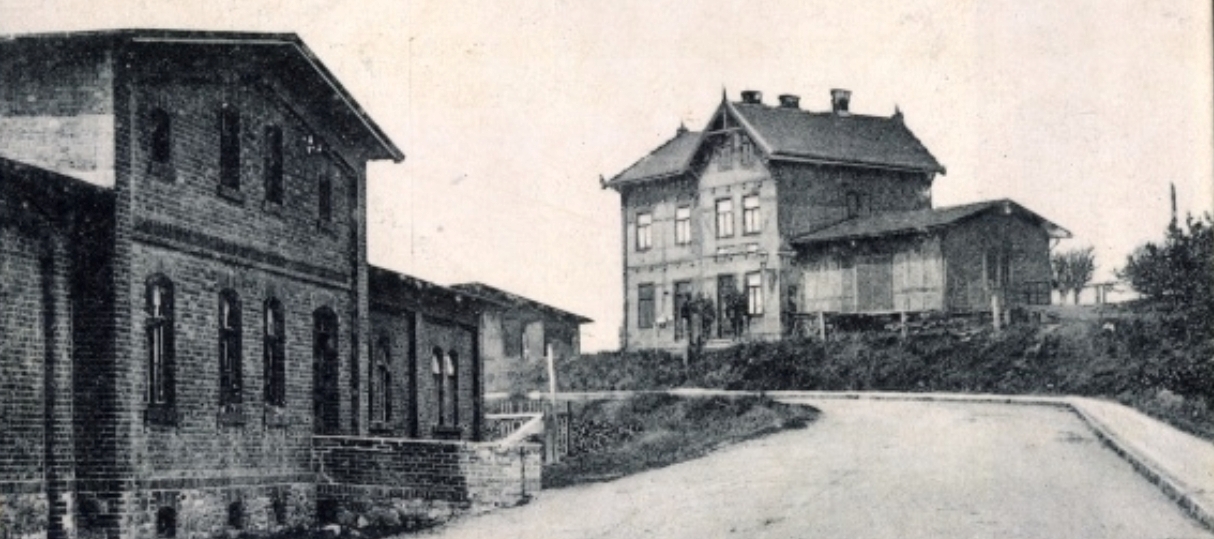 Alte Postkarte Bahnhof 