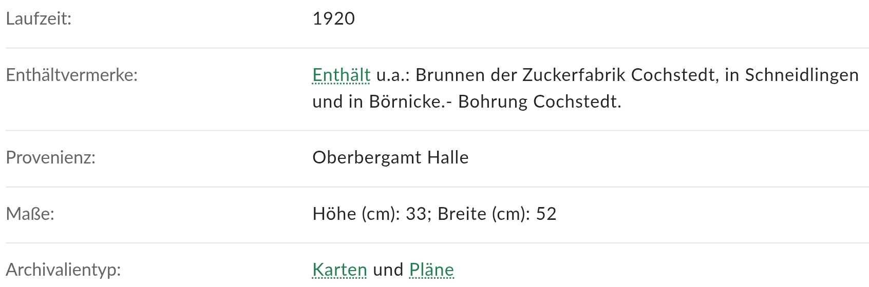 Karte-1920-Wasserversorgung-Cochstedt-Brunnen 